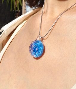 Ocean Wave Pendant Necklace: Handmade Ocean Inspired Meaningful Gift, Tears of the Sea
